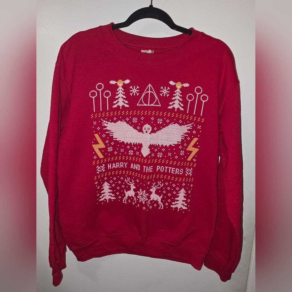 Red 'Harry and the Potters' Holiday Sweatshirt